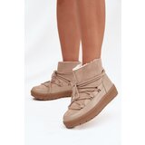 Boto Women's Snow Boots with Laces Beige Rebekah | Shoptok.si