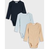 Sinsay Pamučni bodi od rebrastog pletiva 3 pack | shoptok.hr