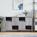 The Living Store Komoda 2 kosa siva sonoma inženirski les - Komoda, (21503394) | Shoptok.si