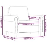 vidaXL Fotelj črn 60 cm umetno usnje | Shoptok.si