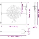  Dvorišna vrata - Vrtna vrata Crna 100 x 100 cm Čelik s praškastim premazom | shoptok.hr
