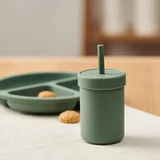 Sinsay skodelica za večkratno uporabo s slamico - zelena