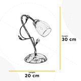 Lesnina XXXL KRISTALNA NAMIZNA SVETILKA | Shoptok.si