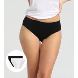 DIM SEAMLESS MAXI BRIEF 2x - Women's Seamless Panties 2 pcs - Black - White Cijene