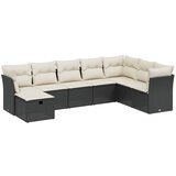  The Living Store Vrtna sedežna garnitura 8-delna z blazinami črn poli ratan - Vrtna Sedežna Garniture, (21449420) | Shoptok.si