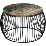  Stolić za kavu okrugli od masivnog obnovljenog drva 68 x 37 cm | shoptok.hr