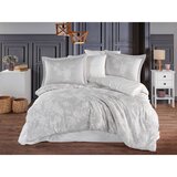  Avelina - Ecru, Grey EcruGrey Satin Double Quilt Cover Set Cene
