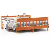  Okvir kreveta bez madraca voštano smeđi 200x200 cm od borovine | shoptok.hr