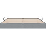  Otomanski krevet s pohranom Svijetlo siva 200 x 200 cm tkanina | shoptok.hr