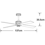  Lucci air 213171 - LED plafonski ventilator NEWPORT drvo/bela/bež + daljinski upravljač | Eponuda.com