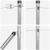  Stebri z žeblji 26 kosov Ø32 mm 160 cm Galvanizirano jeklo | Shoptok.si