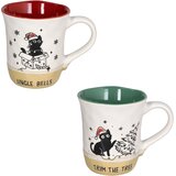 Tognana Set od 2 šolje Xmas Cat New Milk&C Pet & Gift, 40 cl, Šarene Cene