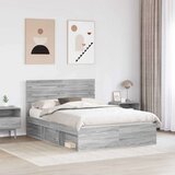  Konstrukcija postelje z vzglavjem Siva Sonoma 150 x 200 cm, (5000103250) | Shoptok.si