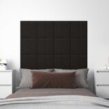 vidaXL Stenski paneli 12 kosov črni 30x30 cm žamet 1,08 m² | Shoptok.si