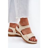 EVENTO Comfortable women's sandals with Velcro gold Iphiope | ePonuda.com