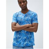 Koton T-Shirt - Blue - Regular fit cene