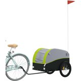  Kolesarska tovorna prikolica črna in zelena 45 kg žel | Shoptok.si