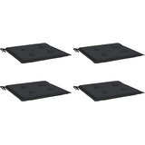  Jastuci za vrtne stolice 4 kom crni 50x50x4 cm tkanina Oxford | shoptok.hr