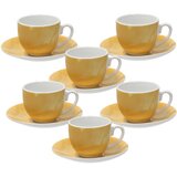 Tognana Set šoljica za kafu sa tacnama Colorplay, 6 komada, Žuti | Eponuda.com
