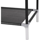  Stalak za cipele s 10 polica od metala i netkane tkanine crni | shoptok.hr