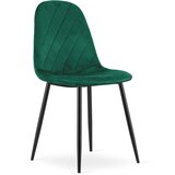 Brandless Set od 3 ASTI stolca - tamnozelena baršunasta tkanina | shoptok.hr