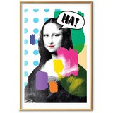  Plakat - Mona Lisa Pop-Art 60x90 Zlatni okvir s margom | shoptok.hr