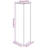 vidaXL vrtno korito trikotnik 30x26x75 cm nerjavno jeklo | Shoptok.si