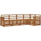  Sekcijska garnitura 5 pcs Prirodna Čvrsto drvo akacije | Eponuda.com
