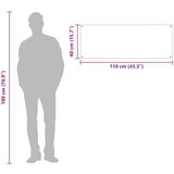 vidaXL Kuhinjska miza Črna Steklo 110 x 40 x 0.6 cm Vzdržljiva | Shoptok.si