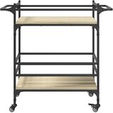  Kuhinjska kolica boja hrasta 82x40x78,5 cm konstruirano drvo | shoptok.hr