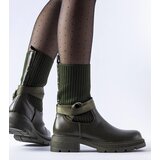 Gemre Dark Green Sock-Style Insulated Boots Picker | shoptok.hr