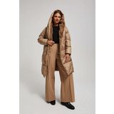 Marisse Long Dark Beige Hooded Jacket | ePonuda.com