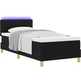  LED Box Spring Krevet s LED trakama Crna 100 x 200 cm tkanina | Eponuda.ba
