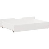  Ladice ispod kreveta 2 kom bijele 80x55x17 cm od borovine | shoptok.hr