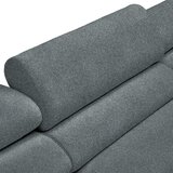 Lomoco KOTNA SEDEŽNA GARNITURA, velur modrosiva | Shoptok.si