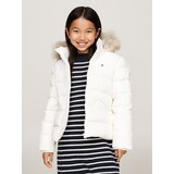 Tommy Hilfiger Zimska jakna 'ESSENTIAL' bela | Shoptok.si