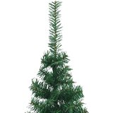 vidaXL Kotično umetno božično drevo Zelena 180 cm PVC in kovina | Shoptok.si