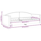  Dnevni krevet svjetlosivi 80 x 200 cm od tkanine | shoptok.hr