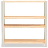 Teulat Krem/u svijetloj prirodnoj boji regal u dekoru hrasta 126x128x43 cm Bona – | shoptok.hr