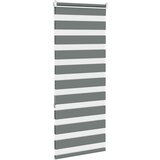 vidaXL zebra senčilo temno sivo 60x150 cm tkanina širina 55,9 cm | Shoptok.si