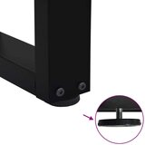  Noge za jedilno mizo v obliki črke V, 2 kosa, črne, 70 x (72-73,3) cm, jeklo, (22123809) | Shoptok.si