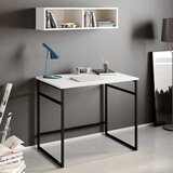 HANAH HOME Gama - White, Black WhiteBlack Study Desk Cene