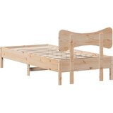 vidaXL Okvir kreveta bez madraca 75 x 190 cm od masivne borovine | shoptok.hr