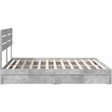  Krevet s od storage s uzglavljem Betonski sivi 180 x 200 cm | shoptok.hr