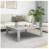  Klubska mizica betonsko siva 100x100x35 cm iverna plošča | Shoptok.si