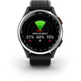 Garmin golf GPS sat Approach S44, srebrni okvir, crni silikonski remen | shoptok.hr