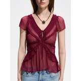 Reserved Bluza s volanima - tamnoljubičasto | shoptok.hr