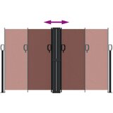  Uvlačiva bočna tenda 140 x 600 cm smeđa | shoptok.hr