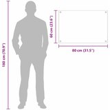  Kuhinjski zid 2 pcs Crna 80 x 60 cm Staklo otporno na udarce | shoptok.hr
