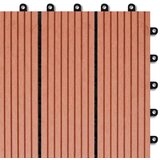  WPC pločice 30 x 30 cm 11 kom 1m2 Smeđa | shoptok.hr